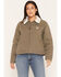 Image #1 - Carhartt Women's Crawford Sherpa Detroit Jacket, Olive, hi-res