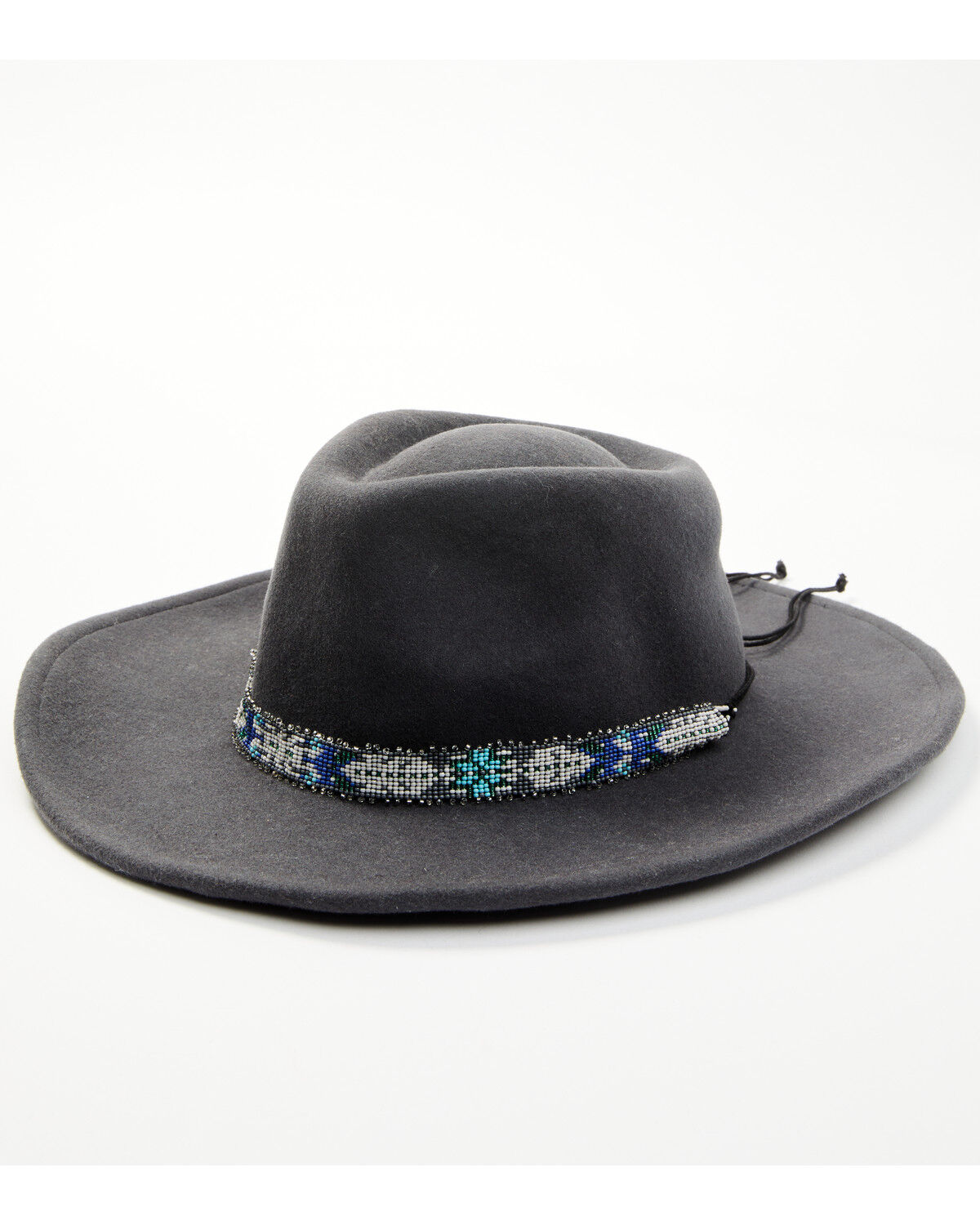 Image #1 - Nikki Beach Women's Wynter Rancher Felt Western Fashion Hat, Grey, hi-res