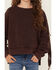 Image #3 - Shyanne Girls' Fringe Pullover Sweatshirt, Chocolate, hi-res