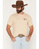 Image #2 - Hooey Men's Wild Ride Short Sleeve Graphic T-Shirt, Tan, hi-res