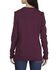 Image #2 - Forge Workwear Women's FR Crew Neck Long Sleeve Work Tee, Burgundy, hi-res