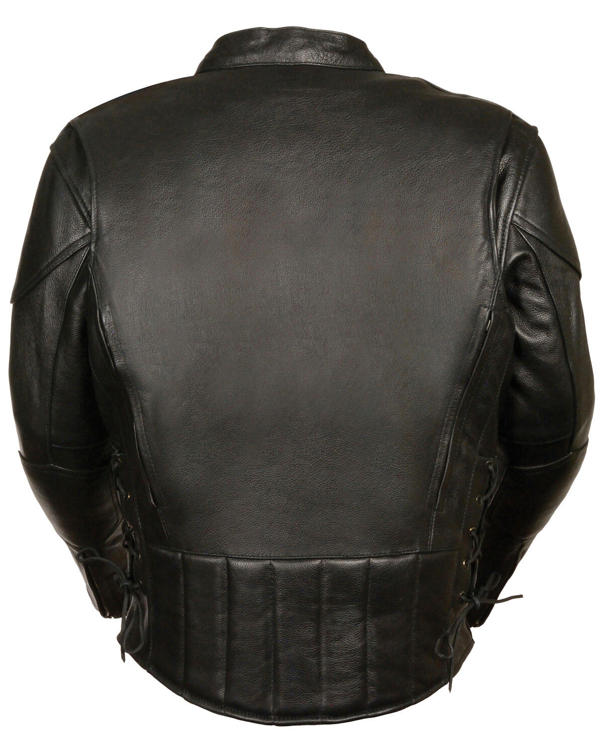 Image #3 - Milwaukee Leather Men's Side Lace Vented Scooter Jacket, Black, hi-res