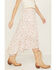 Image #4 - Wild Moss Women's Floral Print High-Low Midi Skirt, Ivory, hi-res