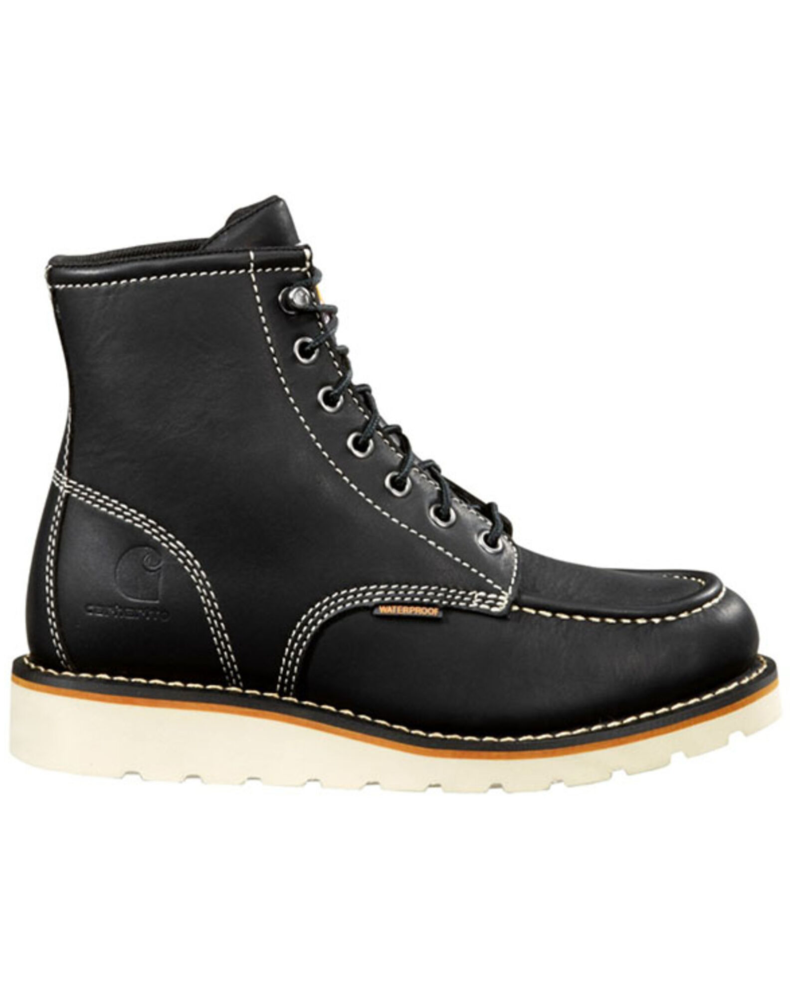 Carhartt Women s Black Wedge Sole Waterproof Work Boots Soft Toe Sheplers