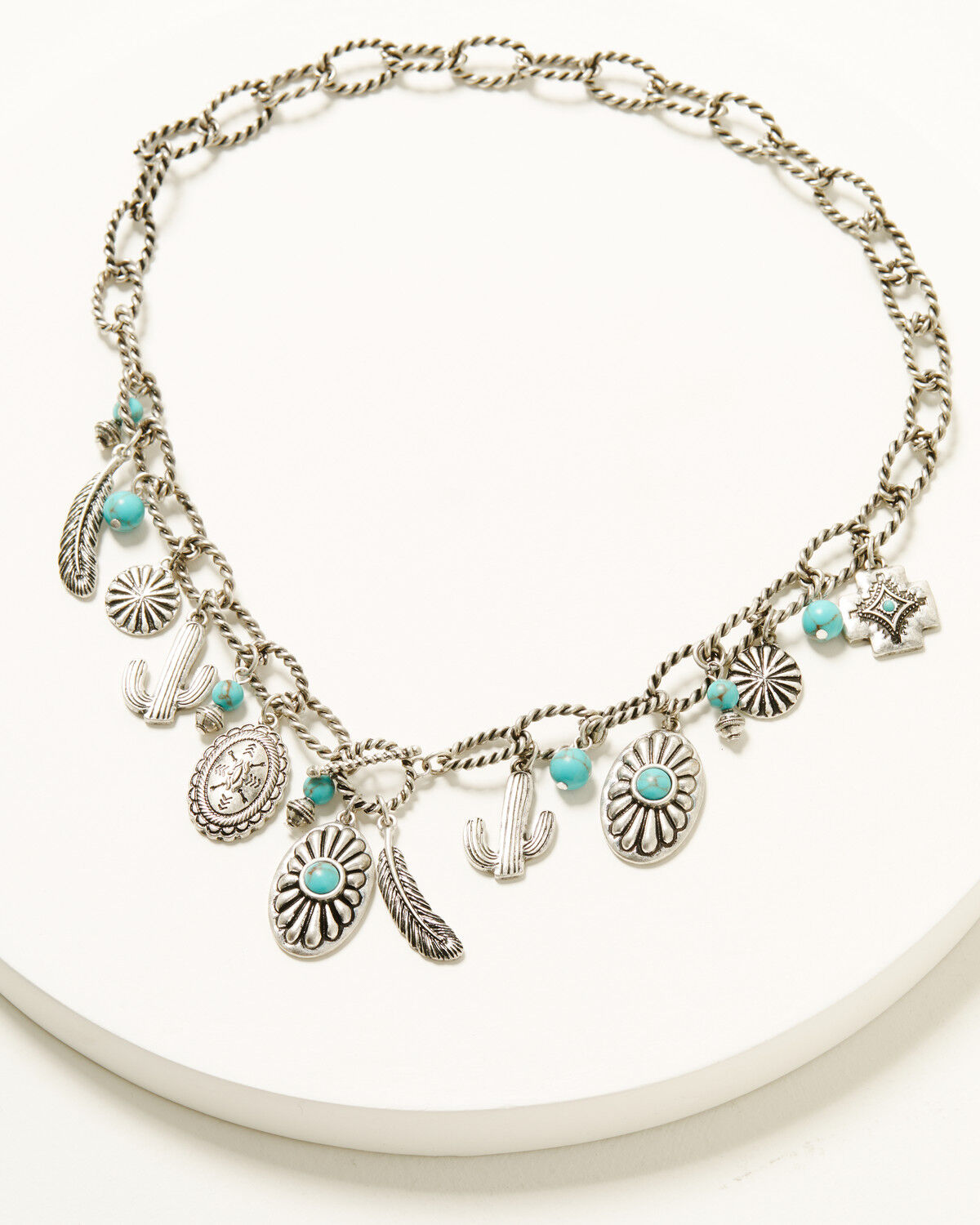 Image #1 - Shyanne Women's Wildheart Multi-Charm Necklace, Silver, hi-res