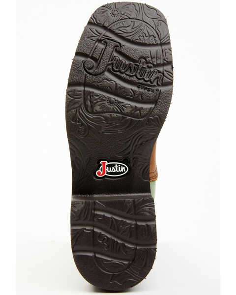Justin Women's Raya Western Boots - Broad Square Toe, Brown, hi-res