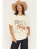Image #1 - Ariat Women's Rodeo Star Short Sleeve Graphic Boyfriend Tee, Yellow, hi-res