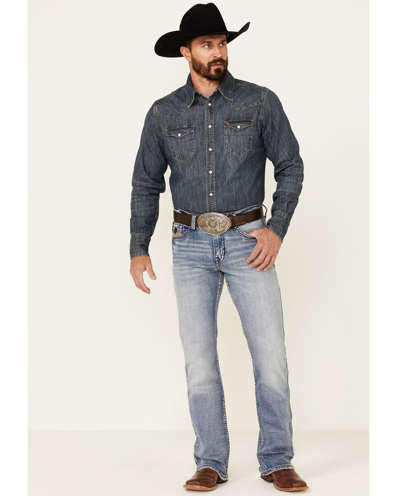 Cody James Core Men's Holt Medium Wash Stretch Slim Bootcut Jeans , Blue, hi-res