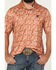 Image #3 - RANK 45&reg; Men's Uptown Southwestern Print Short Sleeve Button-Down Polo Shirt, Rust Copper, hi-res