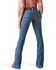 Image #2 - Ariat Women's Minnesota Medium Wash Mid Rise Leila Slim Stretch Trouser Jeans - Plus, Medium Wash, hi-res