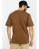 Carhartt Men's Solid Pocket Short Sleeve Work T-Shirt, Brown, hi-res