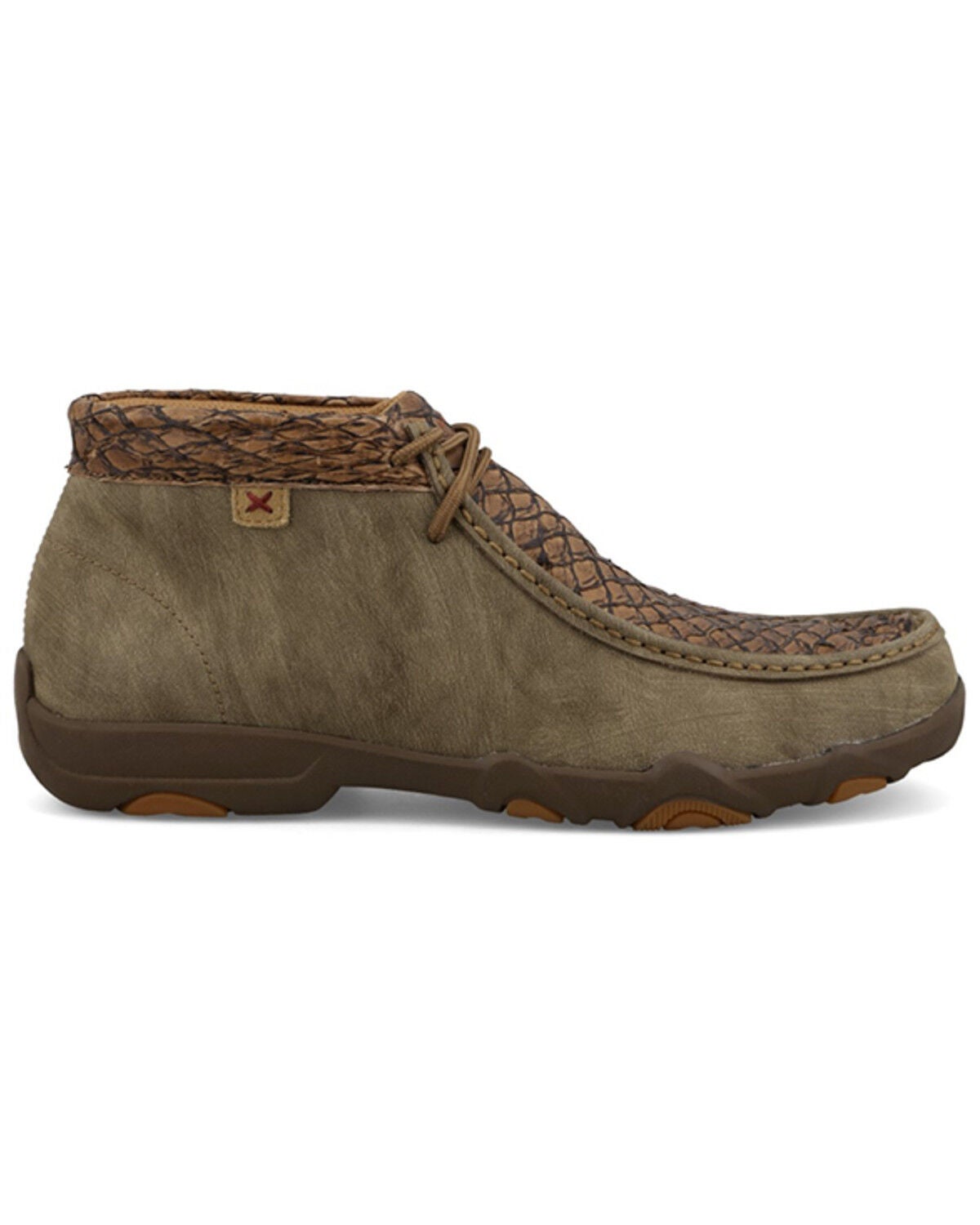 Image #2 - Twisted X Men's Exotic Seabass Chukka UltraLite X&trade; Driving Shoes - Moc Toe, Tan, hi-res