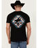 Image #4 - RANK 45® Men's Southwestern Print Bull Logo Short Sleeve Graphic T-Shirt, Black, hi-res