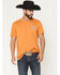 Image #2 - Rock & Roll Denim Men's Dale Yeah Short Sleeve Graphic T-Shirt, Orange, hi-res