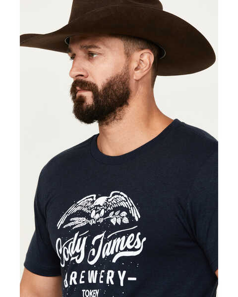 Image #2 - Cody James Men's Wooden Nickel Brewery Short Sleeve Graphic T-Shirt, Navy, hi-res
