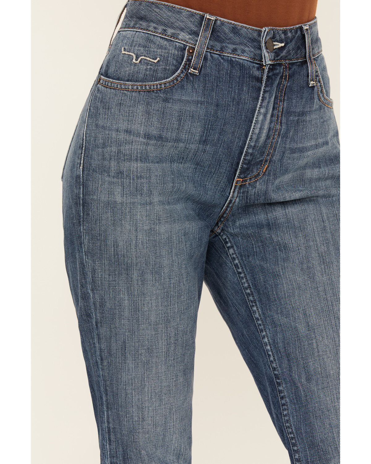 Image #2 - Kimes Ranch Women's Monica Medium Wash Mid Rise Cropped Jeans, Medium Wash, hi-res