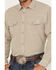 Image #3 - Blue Ranchwear Men's Denim Dobby Striped Long Sleeve Western Pearl Snap Shirt, Cream, hi-res