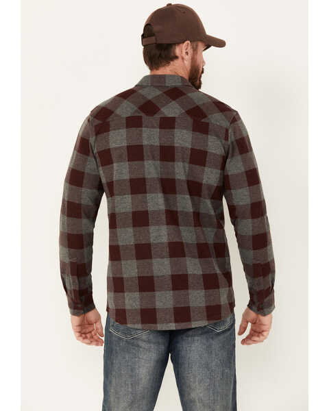 Image #4 - Brothers and Sons Men's Kent Long Sleeve Button Down Shirt, Burgundy, hi-res