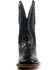 Image #4 - El Dorado Men's Scallop American Alligator Exotic Western Boot - Broad Square Toe, Black, hi-res