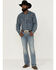 RANK 45 Men's Desert Ranch Performance Stretch Slim Bootcut Jeans , Medium Wash, hi-res