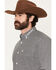 Image #2 - Ariat Men's Team Dawson Geo Print Long Sleeve Button-Down Western Shirt - Tall, Black, hi-res