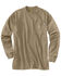 Image #2 - Carhartt Men's Flame Resistant Force Long Sleeve Work T-Shirt - Big, Beige/khaki, hi-res