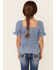 Image #3 - Shyanne Girls' Floral & Swirl Bootcut Jeans, Blue, hi-res