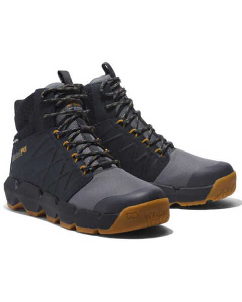 Image #1 - Timberland Men's 6" Morphix Waterproof Work Boots - Composite Toe , Grey, hi-res