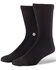 Stance Men's Black 3-Pack Icon Crew Socks, Black, hi-res