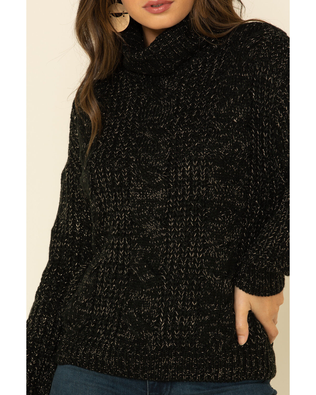 women's knit turtleneck sweater