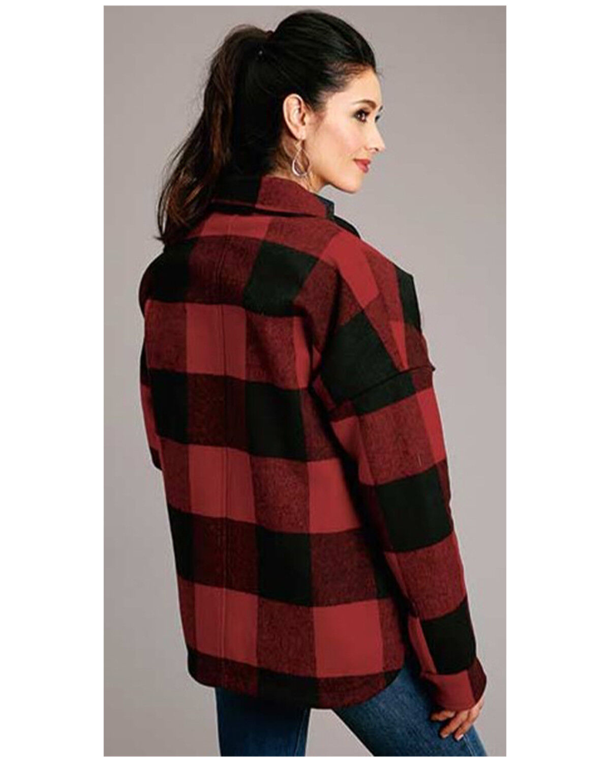 Buffalo plaid jacket womens clearance