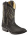 Swift Creek Boys' Black Cowboy Boots - Round Toe, , hi-res