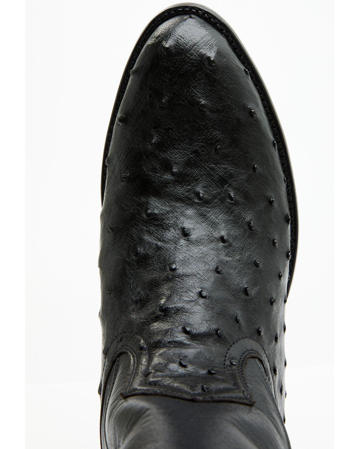 Image #6 - Cody James Black 1978® Men's Chapman Exotic Full-Quill Ostrich Western Boots - Round Toe, Black, hi-res