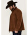 Image #2 - Rock & Roll Denim Men's Solid Twill Zip-Up Jacket, Camel, hi-res