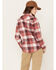 Image #4 - Wrangler Riggs Workwear Women's Plaid Print Long Sleeve Button Down Shirt, Wine, hi-res