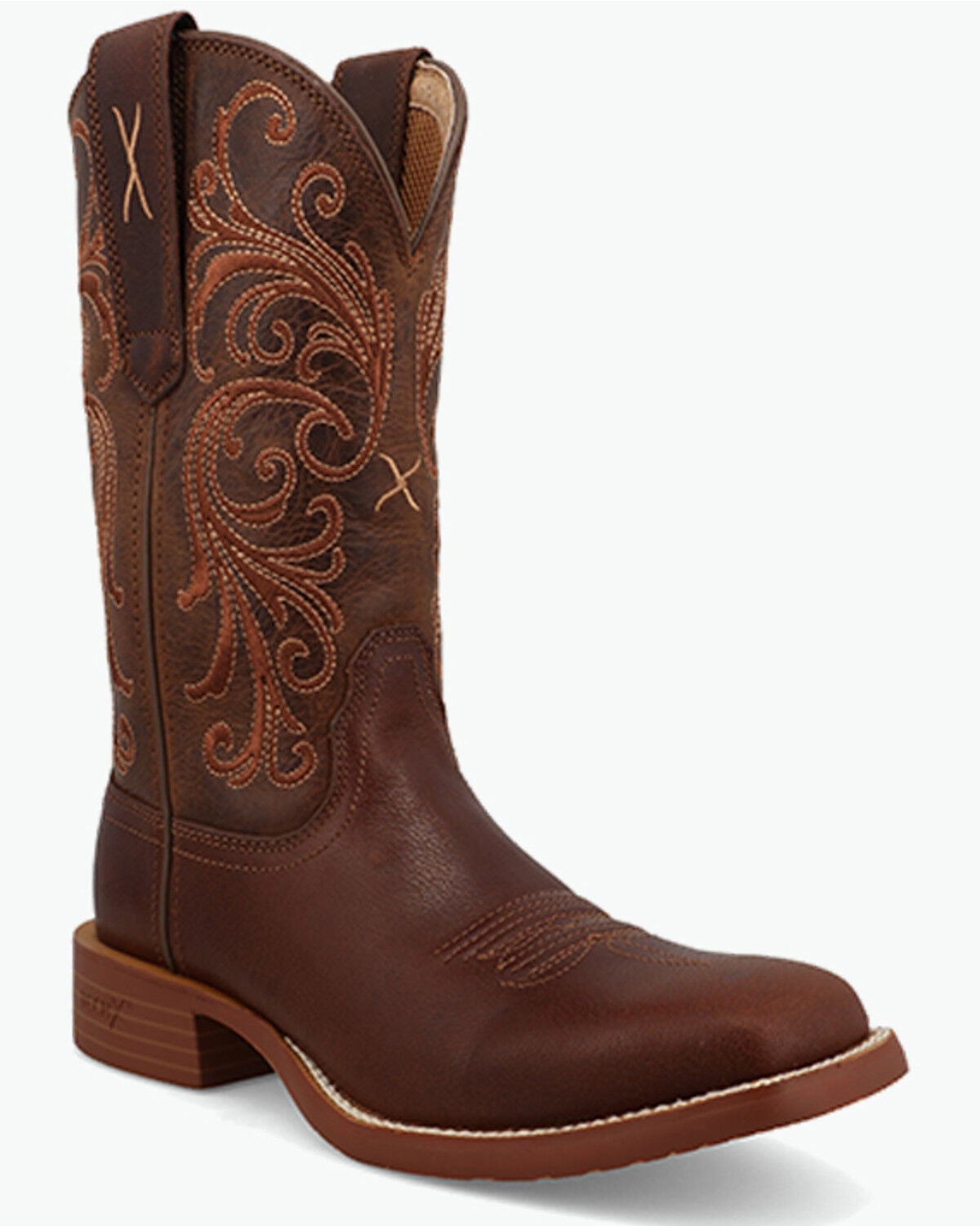 Image #1 - Twisted X Women's 11" Tech X&trade; Performance Western Boots - Broad Square Toe, Brown, hi-res