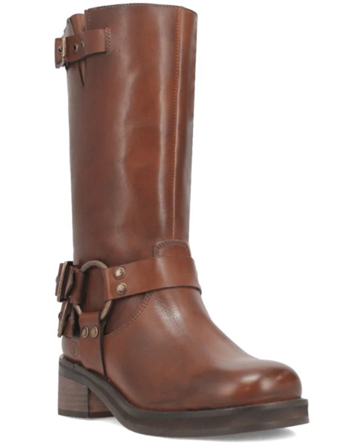 Dingo Women's Harlee Harness Boots - Round Toe, Brown, hi-res
