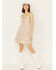 Image #1 - Wild Moss Women's Paisley Print Knot Front Mini Dress, , hi-res