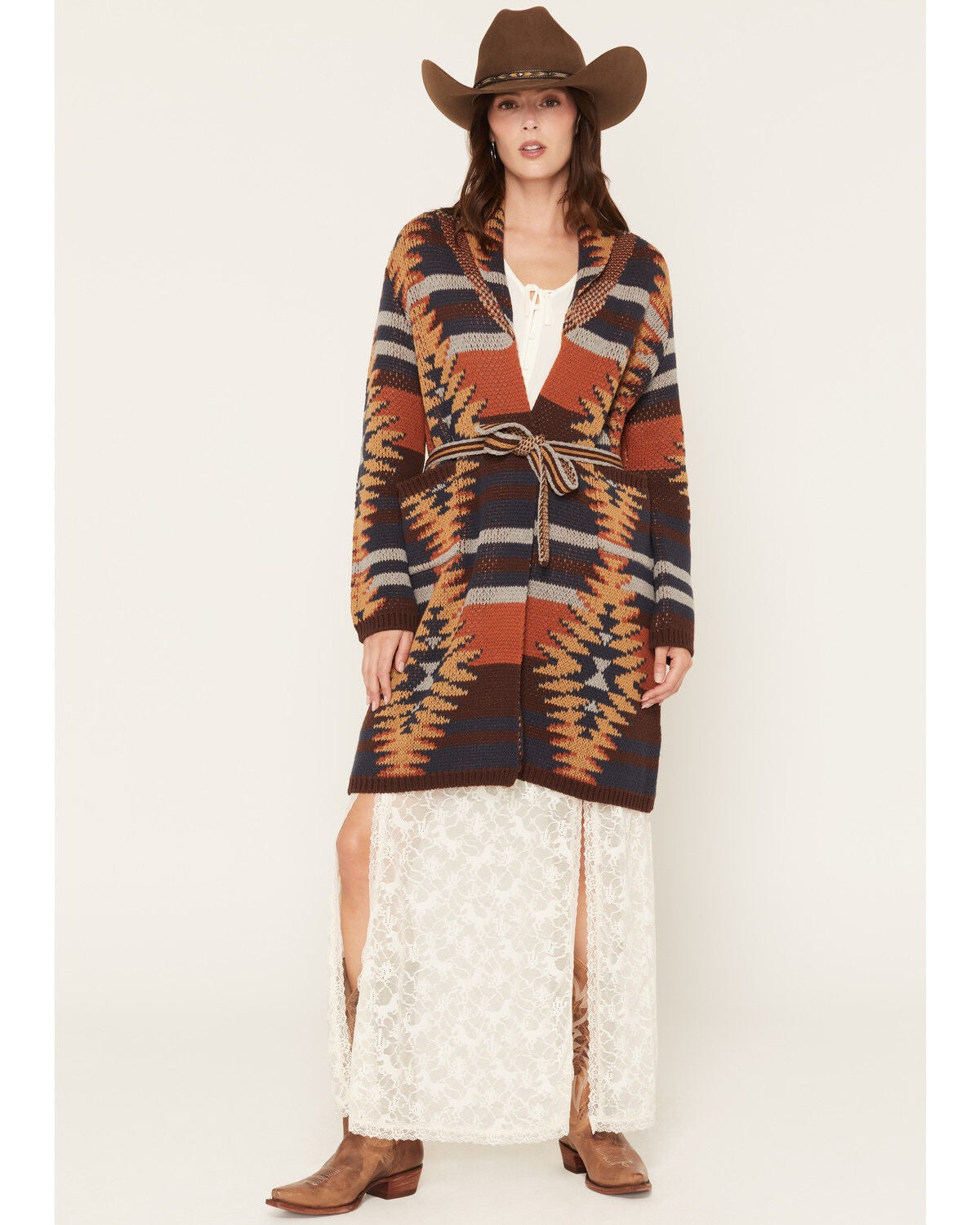 Tasha Polizzi Women's Sutton Southwestern Print Knit Cardigan, Multi, hi-res