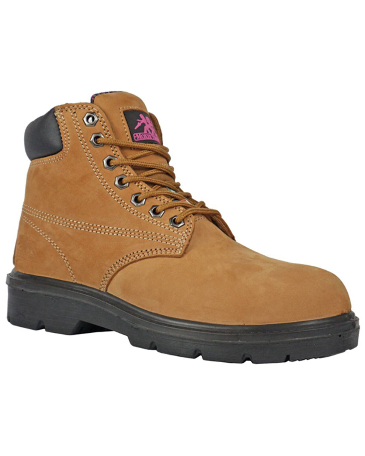 Image #1 - Moxie Trades Women's 6" Alice Lace-Up Work Boots - Steel Toe, Tan, hi-res