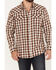 Image #4 - Moonshine Spirit Men's Dirt Runner Plaid Print Snap Western Flannel Shirt, Cream, hi-res