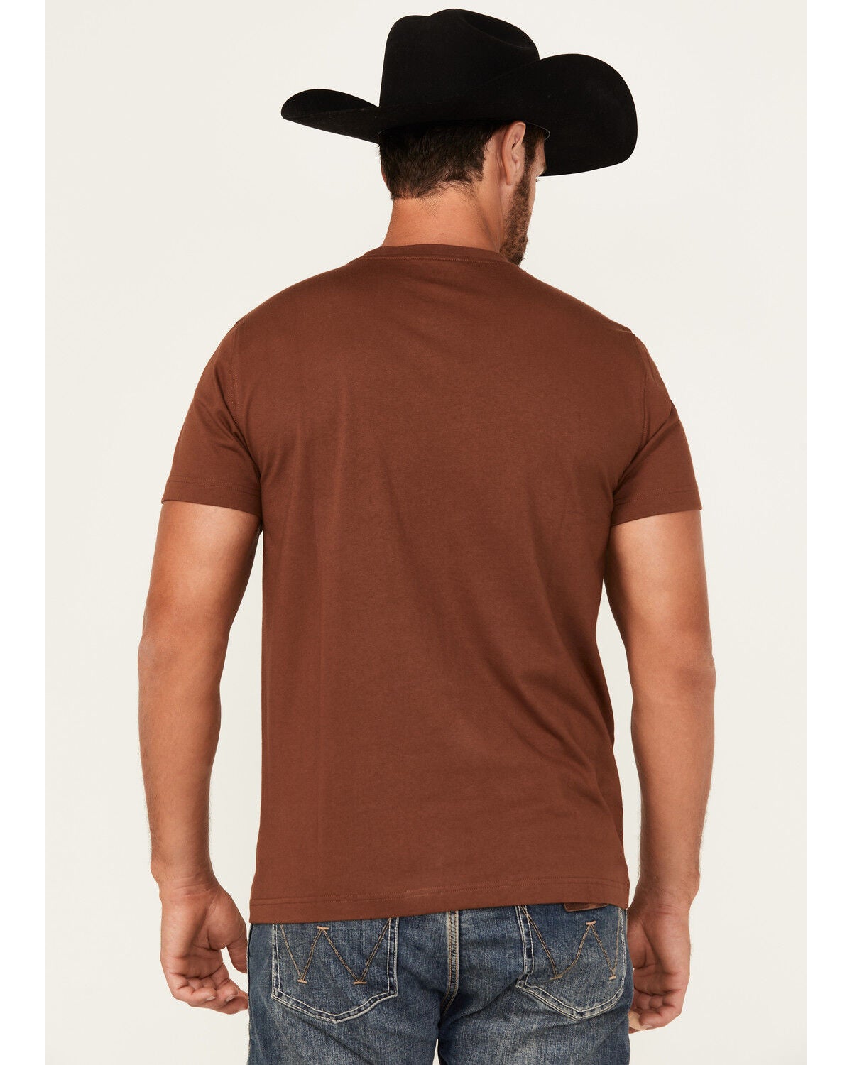 Image #4 - RANK 45&reg; Men's Logo Southwestern Print Short Sleeve Graphic T-Shirt, Coffee, hi-res