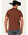 Image #4 - RANK 45&reg; Men's Logo Southwestern Print Short Sleeve Graphic T-Shirt, Coffee, hi-res