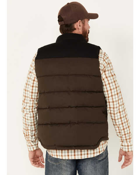 Image #4 - Brothers and Sons Men's Utility Puffer Vest, Dark Brown, hi-res