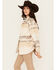 Image #1 - Ashley Women's Southwestern Print Button-Down Shacket, Cream, hi-res