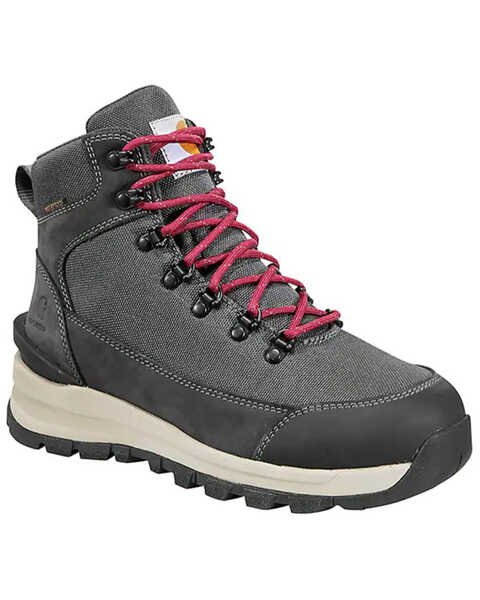 Image #1 - Carhartt Women's Gilmore 6" Hiker Work Boot - Alloy Toe, Dark Grey, hi-res