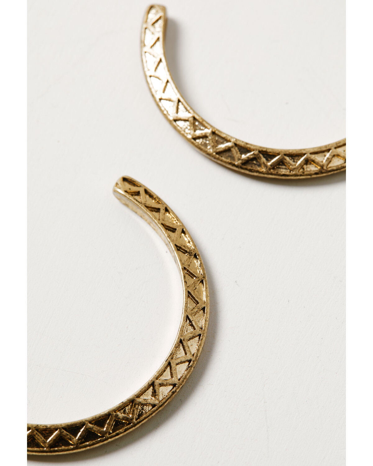 Image #2 - Lainey Wilson Women's Hoop Earrings, Gold, hi-res