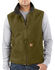 Image #2 - Carhartt Sherpa Lined Sandstone Duck Work Vest - Big & Tall, , hi-res