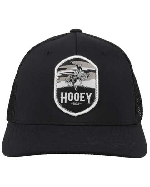 Image #3 - Hooey Boys' Cheyenne FlexFit Trucker Cap, Black, hi-res