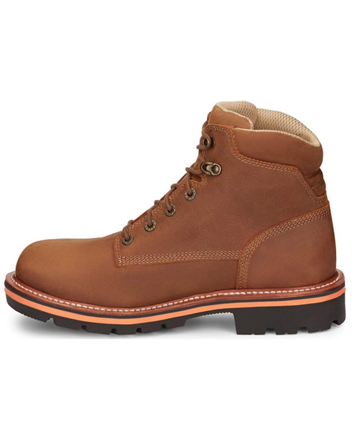 Image #3 - Chippewa Men's Thunderstruck 6" Lace-Up Waterproof Work Boots - Round Toe, Lt Brown, hi-res